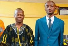 Fomer Acting Principal, Bukari Babia Abdulai (Left) and Prof. Peter Agbedemnab - Principal (Right)