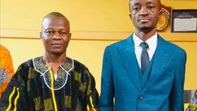 Fomer Acting Principal, Bukari Babia Abdulai (Left) and Prof. Peter Agbedemnab - Principal (Right)