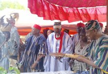 Sandem Naab and other Traditional Leaders at the launch.