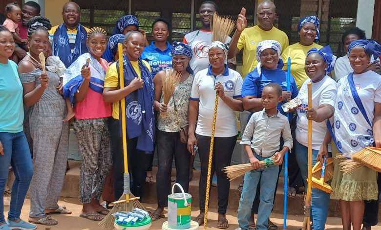 A cross section of some women who took part in the exercise.