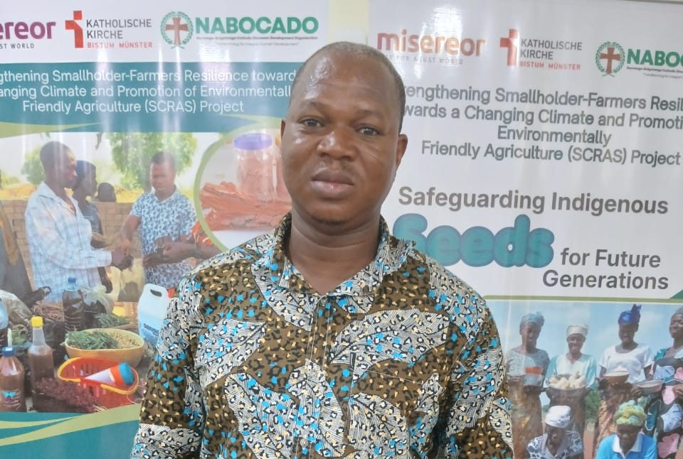 Dominic Avea Aniah, Programme Director in charge of Livelihood and Agriculture at NABOCADO