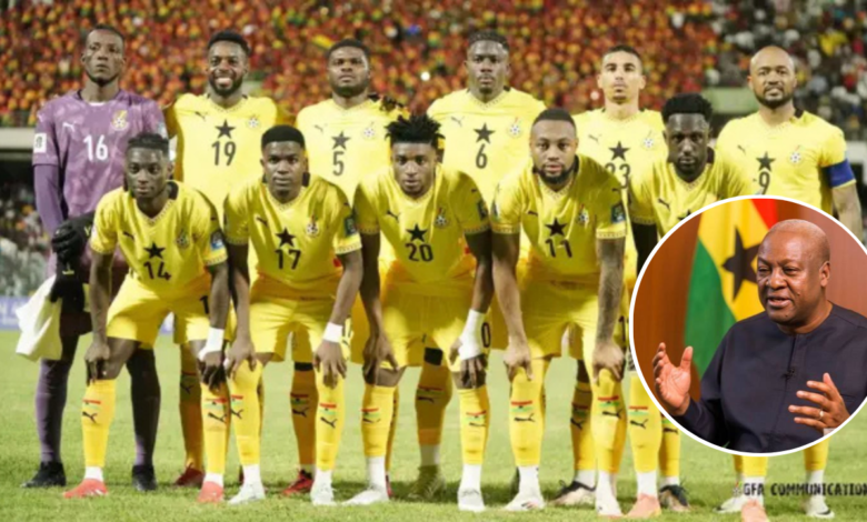 Ghana Black Stars receives a moral message from president John Dramani Mahama