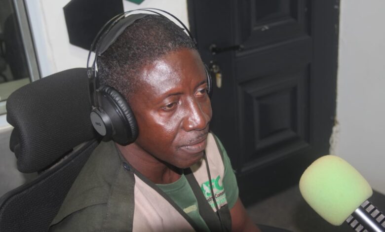 George Boamey, Manager of the Navrongo District Forestry Division.