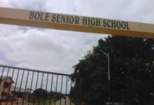 A view of the Bole SHS entrance