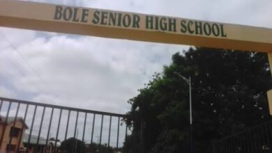 A view of the Bole SHS entrance
