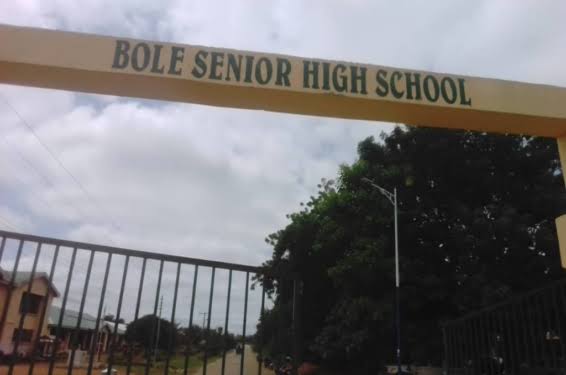 A view of the Bole SHS entrance