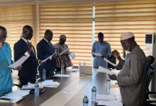 Members of the newly inaugurated Board of Directors of ICOUR.