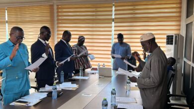 Members of the newly inaugurated Board of Directors of ICOUR.