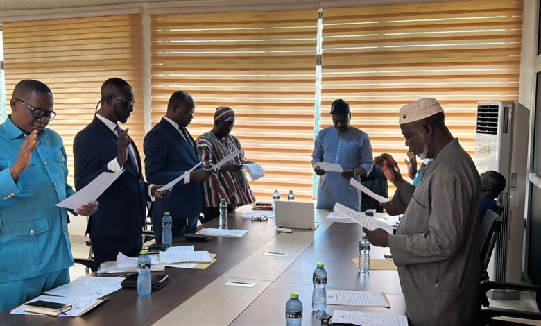 Members of the newly inaugurated Board of Directors of ICOUR.